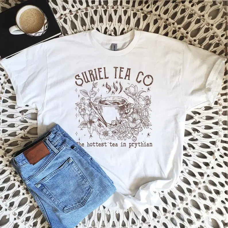 Suriel Tea Co T-Shirt, The Suriel, Hottest Tea In Prythian Shirt, Drinker Tea, Book Lover Shirt, Sarah J Maas Shirt, Acotar TShirt