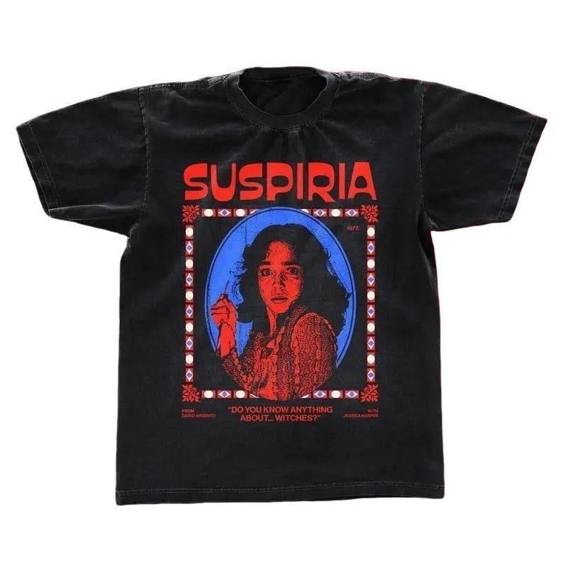 Suspiria 1977 t-shirt, retro horror movie teeshirt, classic black Gildan 5000 shirt, horror t-shirt, Italian horror shirt