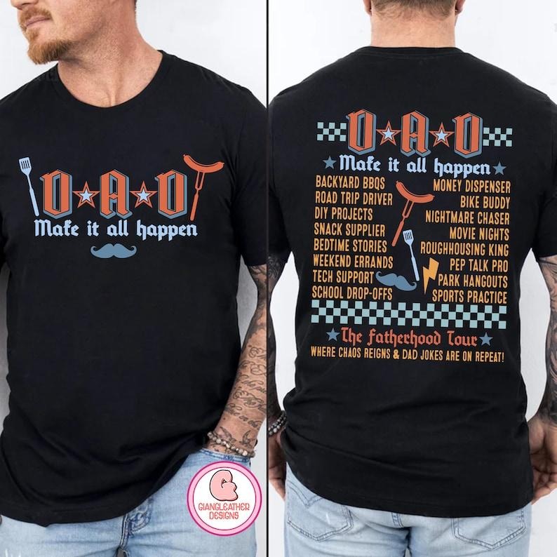 Dada Shirt/T-shirt/Hoodie/Sweater,the fatherhood tour Shirt/T-shirt/Hoodie/Sweater,dad sublimation,best dad ever,some days I rock it ,Dad Shirt,make it all happen style 02