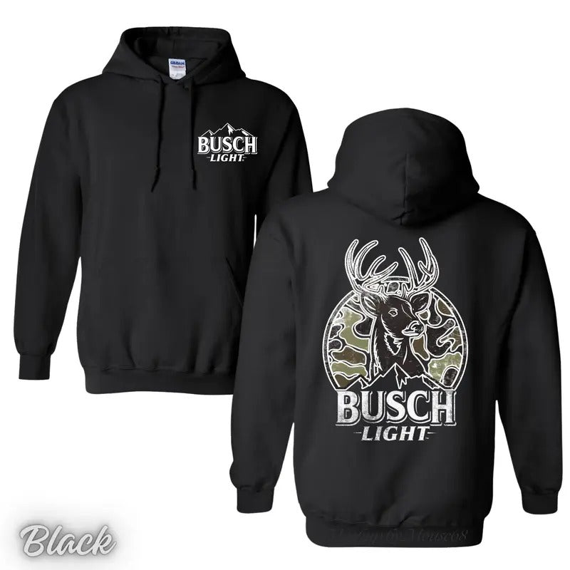 Vintage Hunting Busch Light 2024 Can Camo Shirt/Hoodie/Sweatshirt, Retro Crewneck, Cotton, Menswear Tops