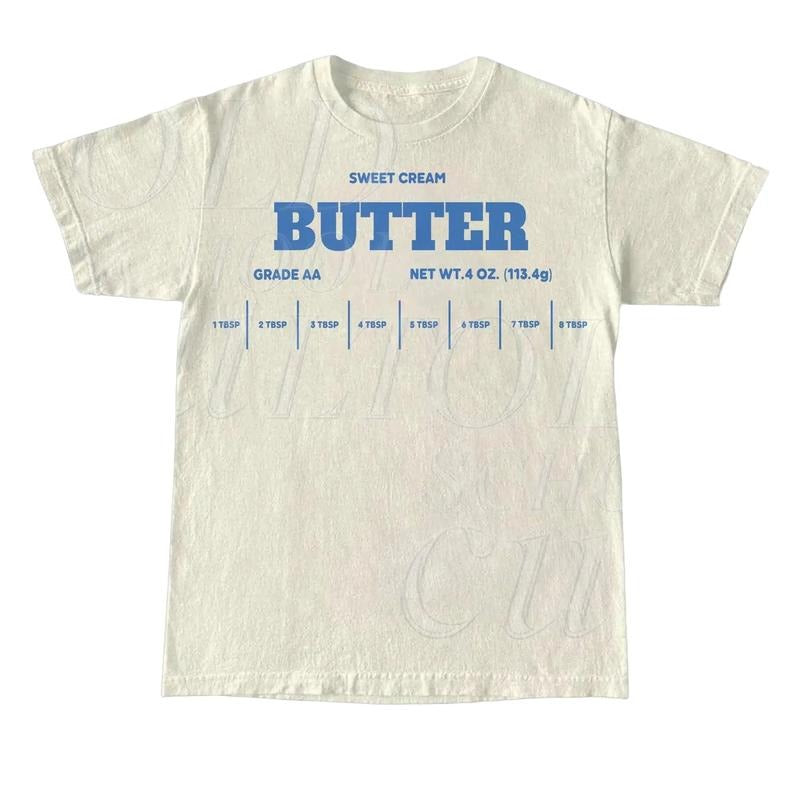 Sweet Butter Retro T-Shirt, Funny Baking Retro T-shirt, Foodie Gift, Cooking Vintage 90s Shirt, Meme Shirt, Trending Shirt, Unisex Adult Tee