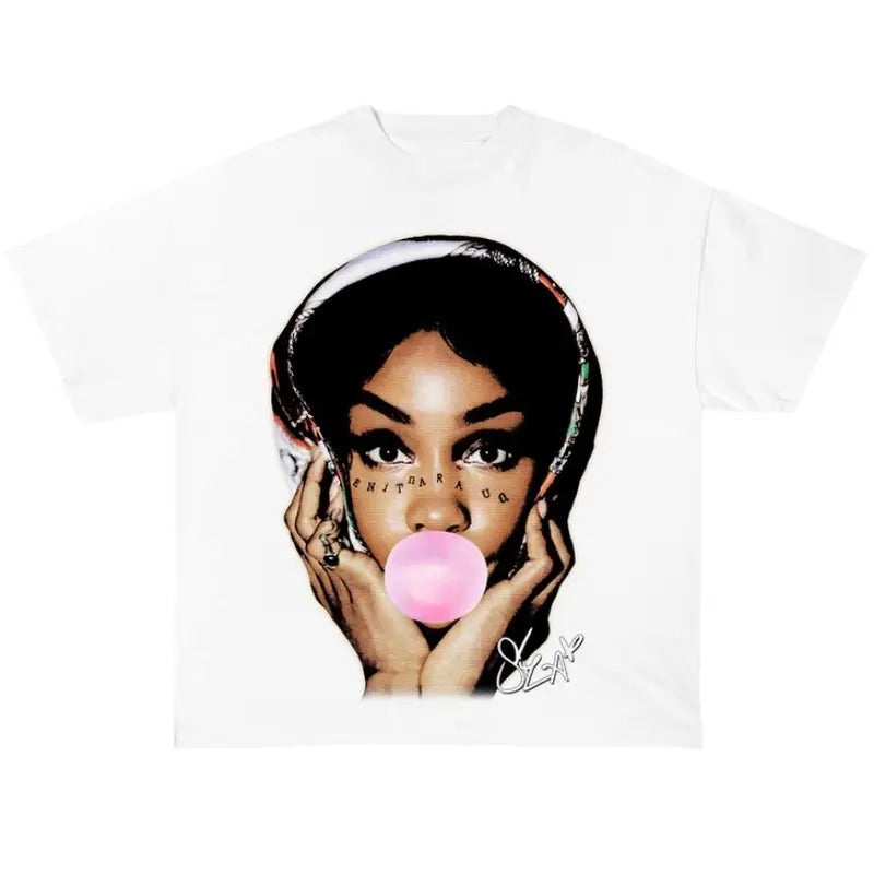 Sza shirt, SZA Bubble Gum Shirt Graphic Tee Cotton Fabric