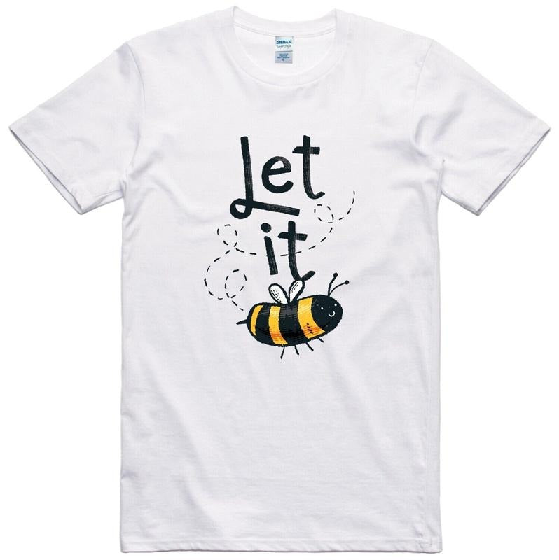 T Shirt Cute Let It Bee Regular Vintage Gift For Women, S to 3XL
