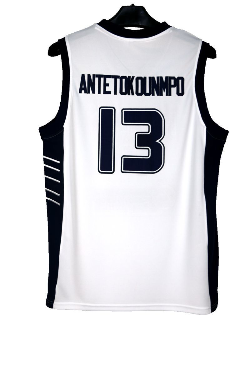 TEAM GREECE Hellas #13 Giannis Antetokounmpo jersey white 1
