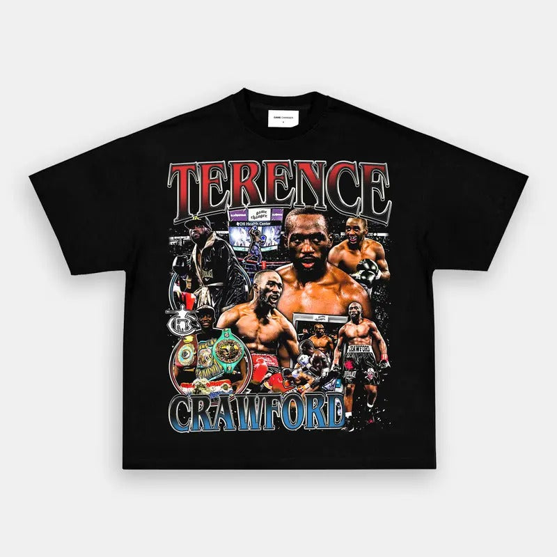 TERENCE CRAWFORD TEE, Boxing T-shirt, Boxer Tee, Sports Shirt, Athletic Tee, Fitness Gift, Workout T-shirt Crewneck Clothing Cotton Menswear Tshirt Shortsleeve Streetwear