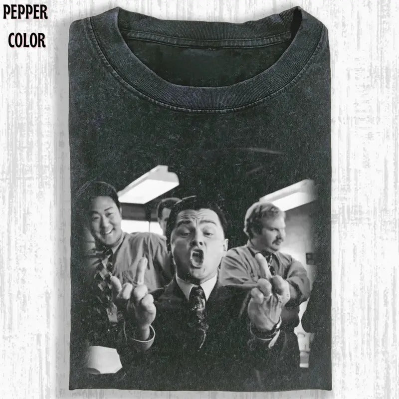 THE WOLF OF WALL STREET T-SHIRT, VINTAGE Movies T-shirt, funny graphic tees, vintage tees Menswear Top