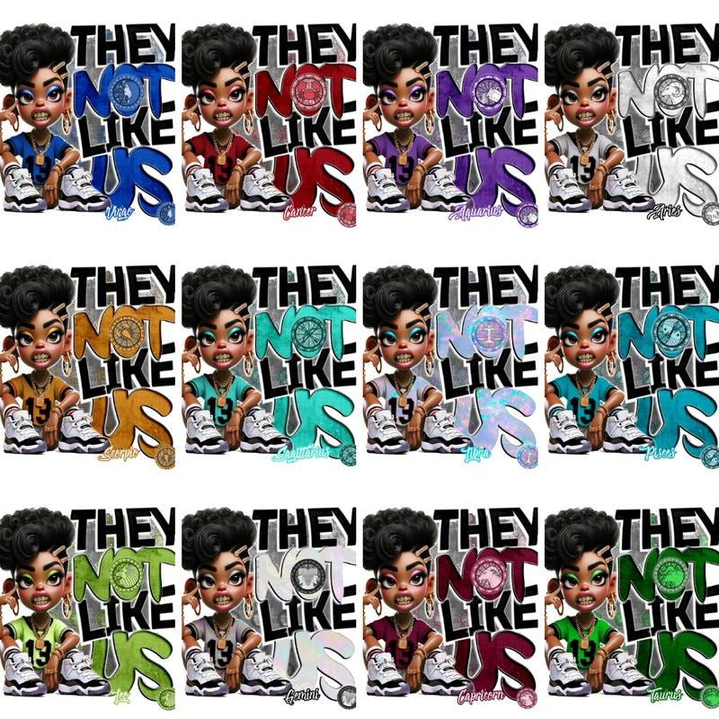 TNLU Women's Zodiac DTF Transfer Set - This is NOT a TShirt