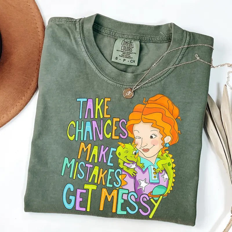 Take Chances Make Mistakes Get Messy Shirt, Miss Frizzle Shirt, Magic School Bus shirt, Teacher Shirt, Back to School Shirt