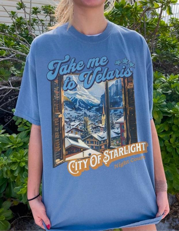 Take Me To Velaris Shirt, Night Court ACOTAR Sweatshirt, House Of Wind Rhysand Feyre Nesta Cassian, Sarah J Maas Merch, Bookish T-Shirt