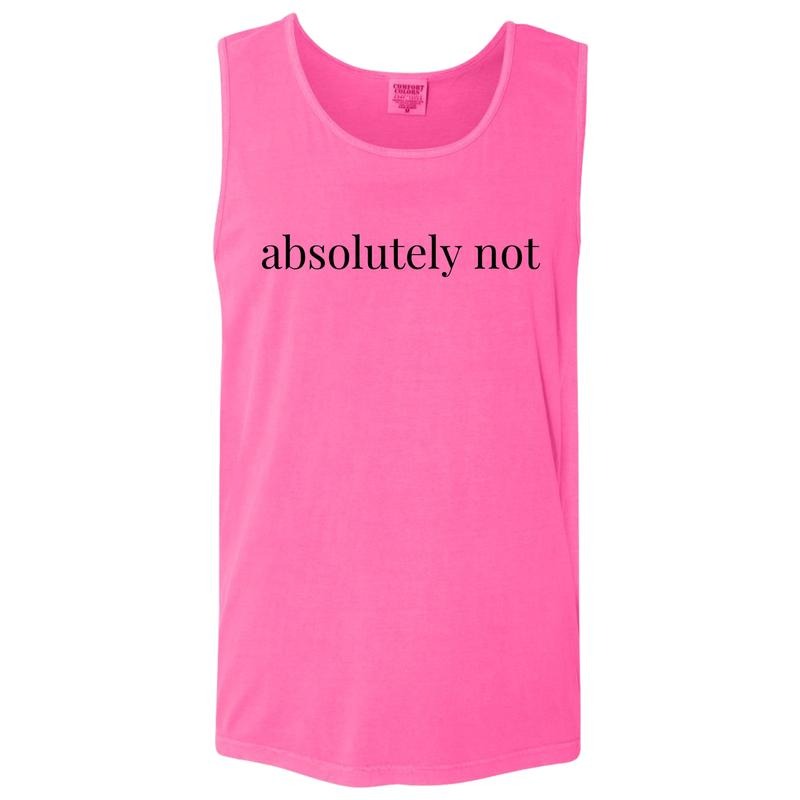 Tank Top - Absolutely Not Comfort Colors Tank Top 'NLB' T-Shirts, Hoodie, Sweatshirt | WearSparks.com
