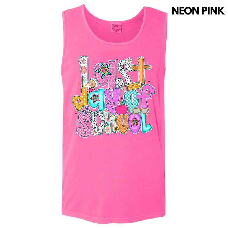 Tank Top - Last Day Of School Comfort Colors Tank Top 'NLB' T-Shirts, Hoodie, Sweatshirt | WearSparks.com