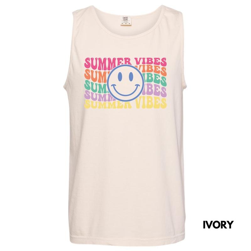 Tank Top - Stacked Summer Vibes Comfort Colors Tank Top 'NLB'