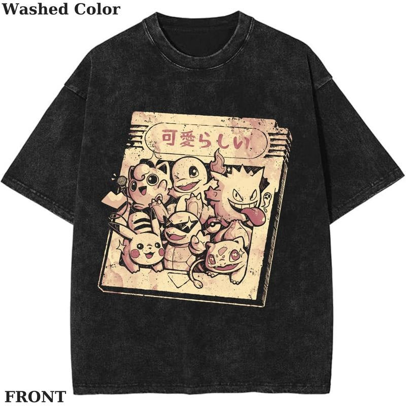 Tarot The Filthy-None-Adjustable - pokemon Graphic shirt, Poke Shirt, PKM TShirt, Anime Cute Shirt, Vintage T-Shirt Menswear Top Underwear Tshirt