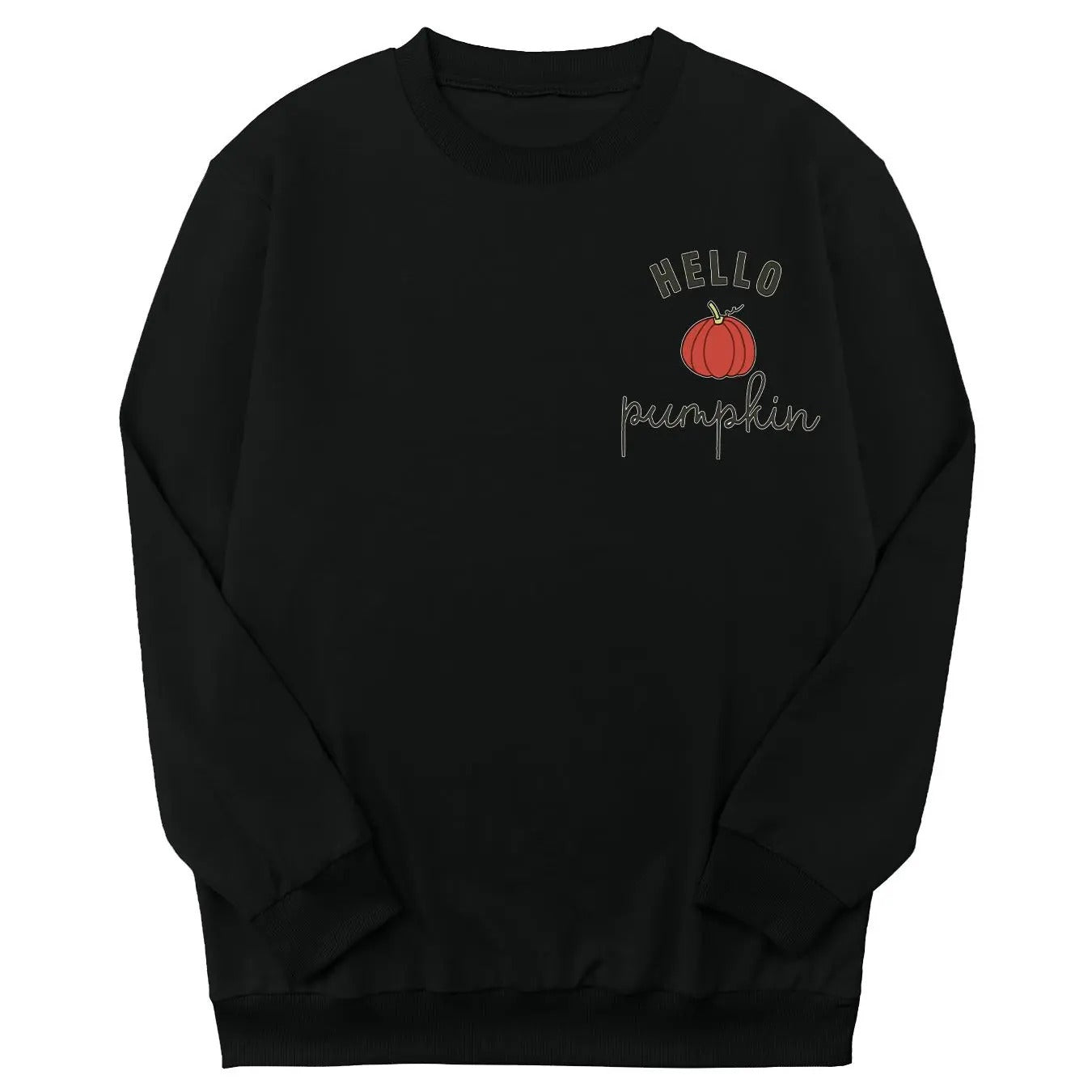 Teen Girl's Print Crew Neck Sweatshirt, Casual Halloween Long Sleeve Pullover for Daily Wear, Kids Clothing for All Seasons