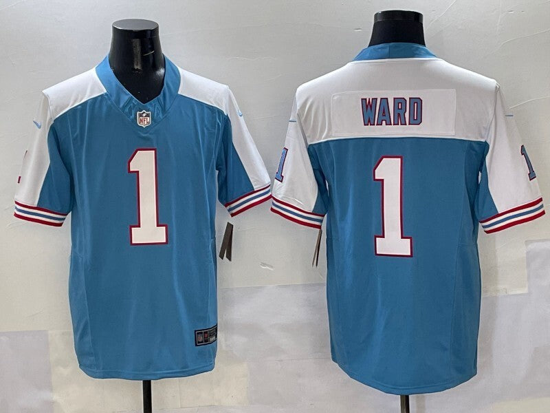 Tennessee Titans #1 Cameron Ward Titans Retro V3 Style 3