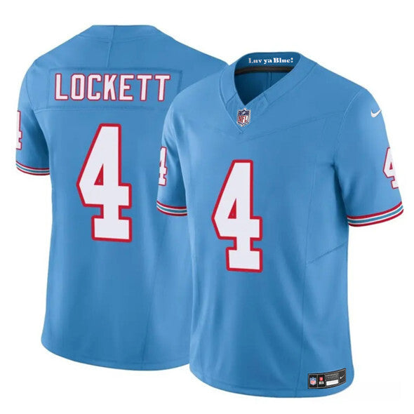 Tennessee Titans #4 Tyler Lockett Blue 2025 F.U.S.E. Throwback Vapor