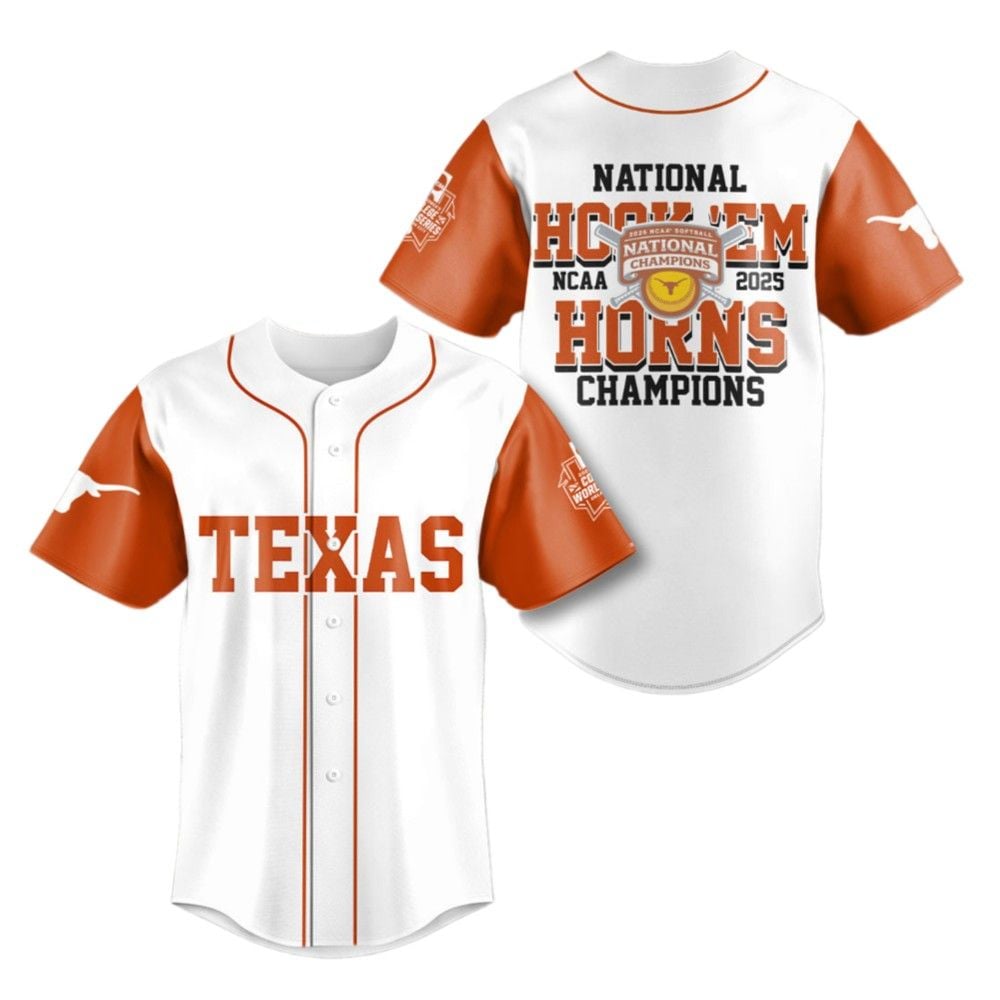 Texas National Hook Em Horns Champions 2025 Jersey - Grishko.com