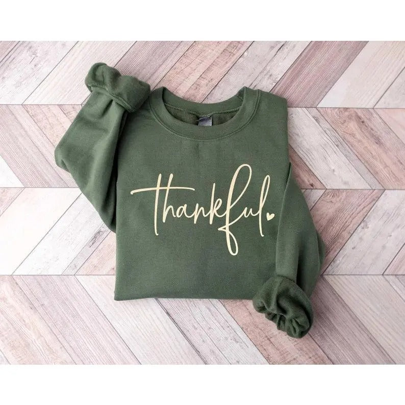 Thankful Sweatshirt, Hoodie, T - Shirt, Thankful Lover Sweater, Hello Thanksgiving Sweatshirt, Women Thankful Sweatshirt, Women Gift For Thanksgiving