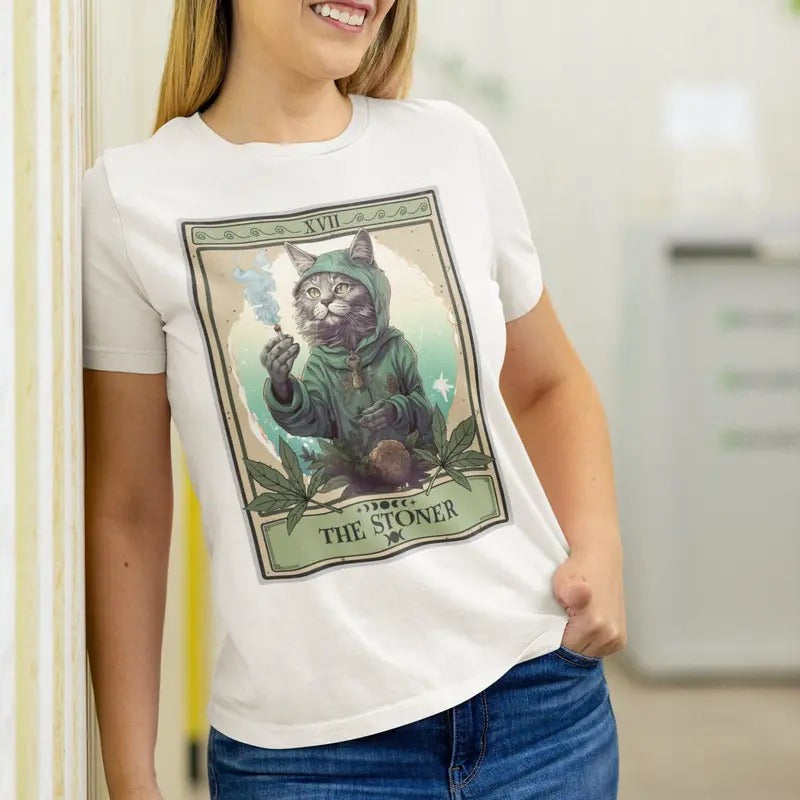 The Tarot Card Shirt T-shirt Cat Mom Shirt Gifts s Shirt 420 Gift Cats And Hoodie, Sweatshirt | WearSparks.com