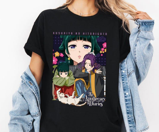 The Apothecary Diaries Tshirt, MaoMao, Jinshi, Anime Shirt, Kawaii T-Shirts, Japanese Graphic Teesstyle{n002}9
