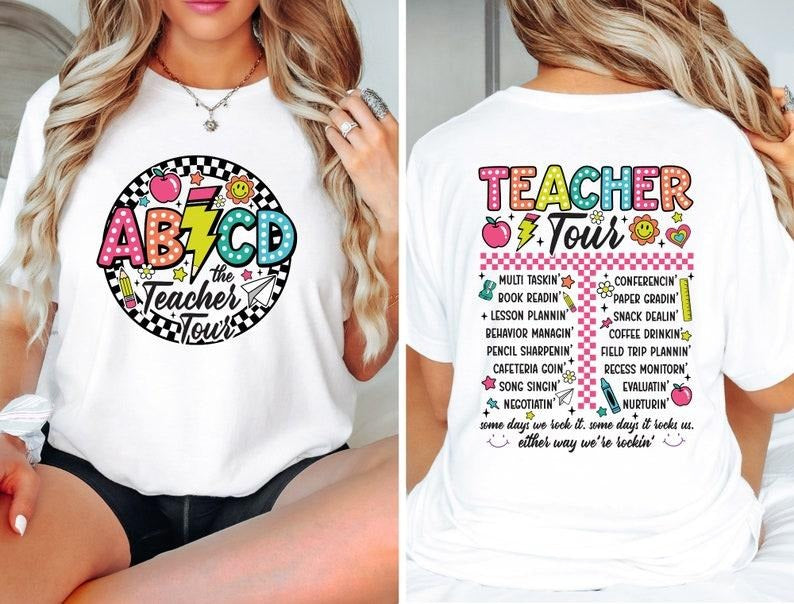 The Back To School Tour Shirt, Retro Teacher Tour Shirt, ABCD Teacher Shirts, First Day Of School Teacher Shirt, Teacher Gift, Teacher Team T-shirt, sweater and Hoodie