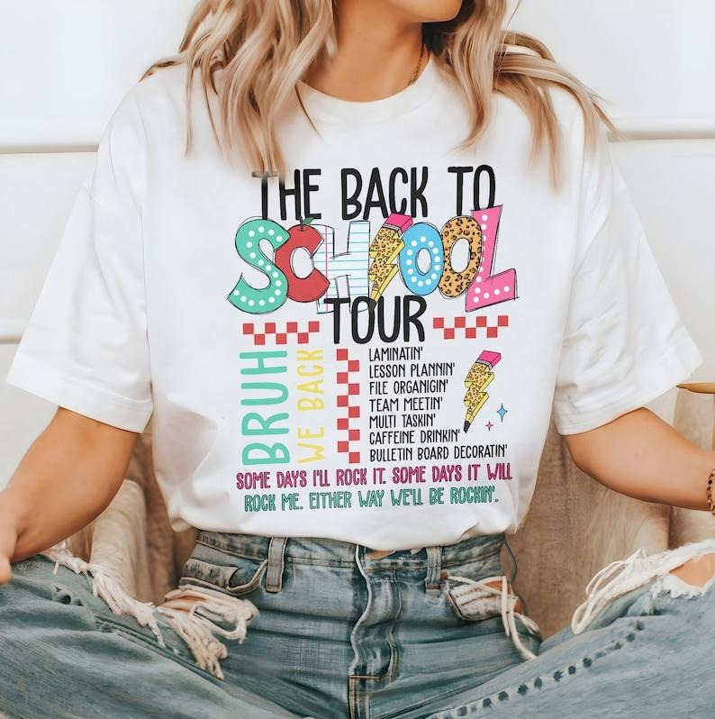 The Back To School Tour shirt, Bruh We Back shirt, Teacher shirt, School shirt, Back To School, Retro Back To School Shirt, Grade Team T-shirt, sweater and Hoodie