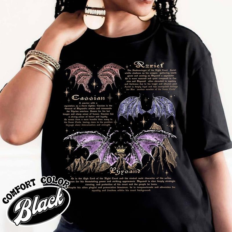 The Bat Boys Shirt, Vintage Acotar Bookish Shirt, Acotar Rhysand Cassian Azriel Shirt, Acotar the Night Court Illyrians Shirt, Rhysand Acotar