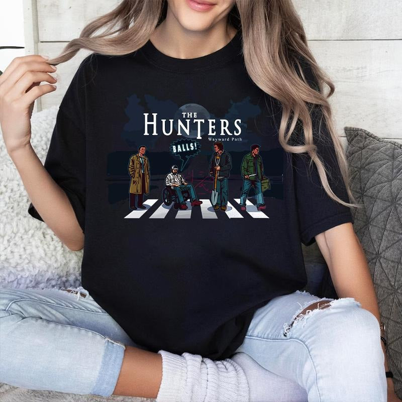 The Hunter Supernatural T-Shirt, Winchester Brothers Shirt, Gift For Woman and Man Unisex T-Shirt Casual Cotton Fabric Fashion Top Womenswear