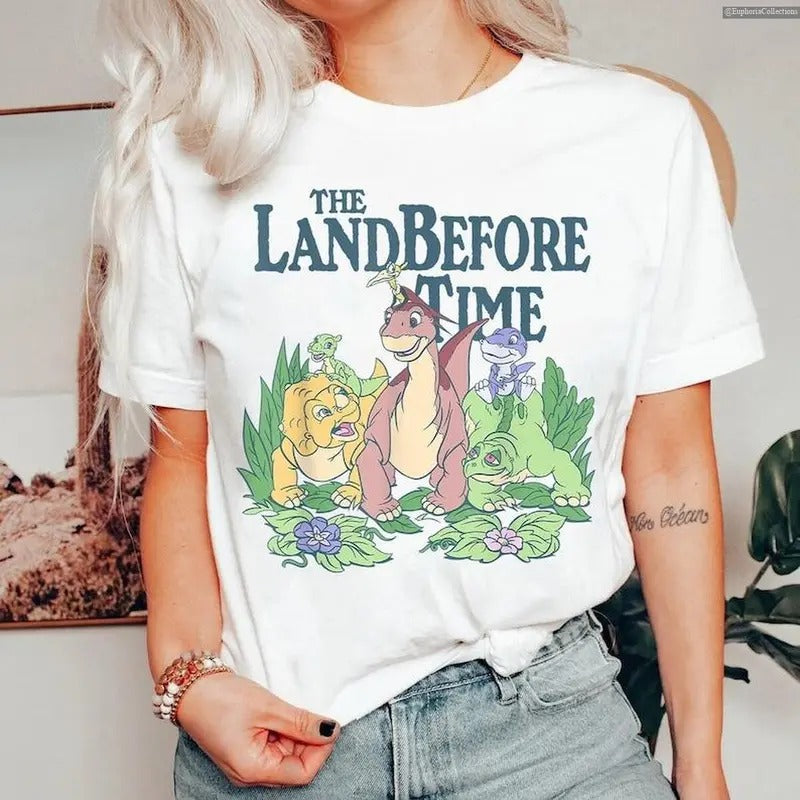 The Land Before Time Pastel Dinosaur Friends Shirt, Sweater, Hoodie, Land Before Time Decor Party Tee, Dinosaur Cartoon Party Shirt , Global Trending Outfits