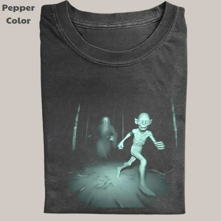 The Lord of the Rings Vintage Tee, Gollum Galdalf T-Shirt, Movie Graphic Tee, Unisex Meme Cringe Funny Dumb Shirts, Menswear Womenswear Streetwear