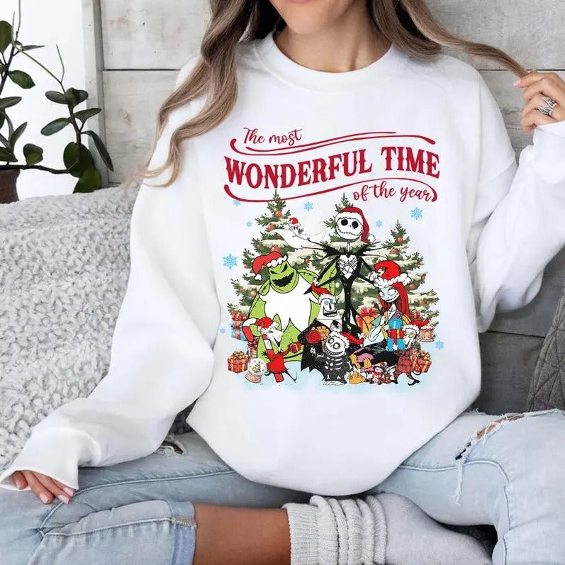 The Most Wonderful Time Of The Year Sweatshirt, Christmas Sweatshirt, Merry Christmas Shirt, Horror Movie Sweatshirts, For Men, For Women