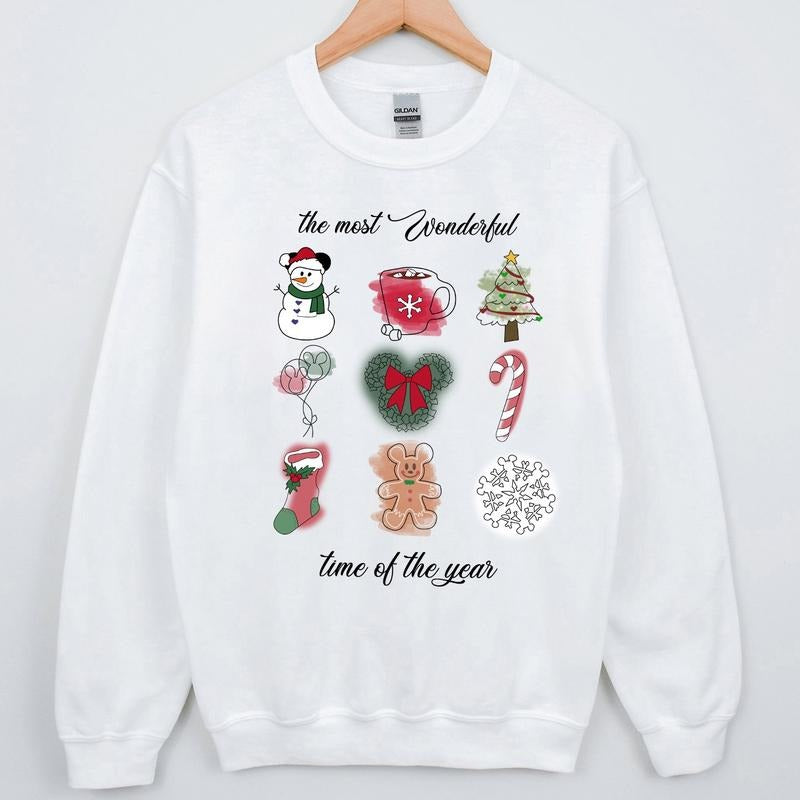 The Most Wonderful Time of The Year Christmas Crewneck Sweatshirt, Hoodie, T-shirt | WearSparks.com