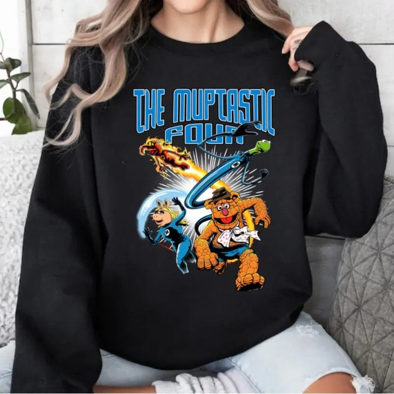 The Muptastic Four Shirt, Muppets Fantastic Four Shirt, The Muppets Sweatshirt, Muppets Funny Tee Shirt, Gift For Fan