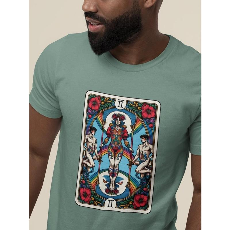 The Queer Tarot Card Shirt, Gay Pride, Non-Binary, Queer Clothing, Gift for LGBTQ, Genderqueer Tee, Unisex Shirts, Plus Sizes, Pride Month Hoodie, T-shirt and sweater