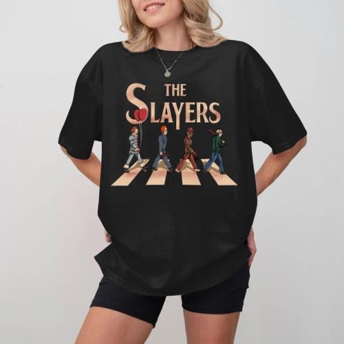 The Slayers T-Shirt, Horror T-Shirt, Halloween T-Shirt, Halloween Horror Movie T-Shirt, Gift For Fan, Gift For Her, Gift For Him Fabric Top Fabric Top