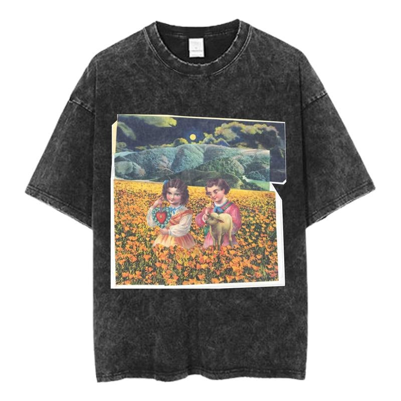 The Smashing Pumpkins Graphic Tee, Vintage 90s Band T-Shirt, Grunge Rock Music Shirt, Retro Album Art, Distressed Black Tee, Unisex Band Merch