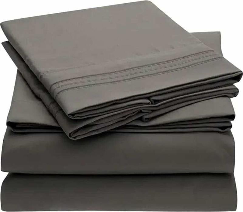 The Soft 6 Piece Grey Sheet Set