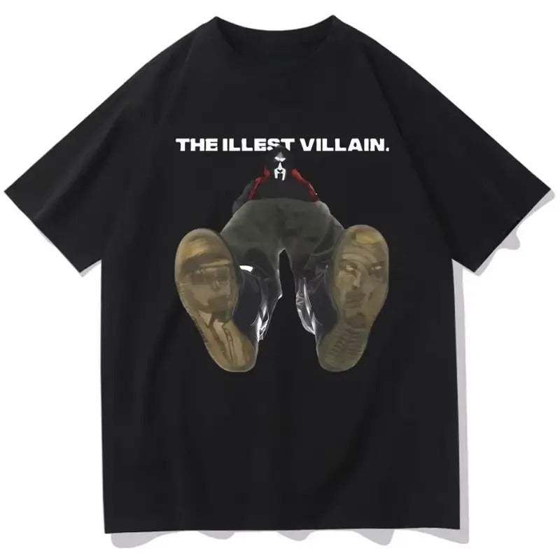 The Villain T-Shirt, Hip Hop Inspired Graphic Tee, Cotton T-Shirt, Crew Neck T-Shirt, Gift for Him, Gift for Her, Unisex Shirt, Menswear Top, Womenswear Top