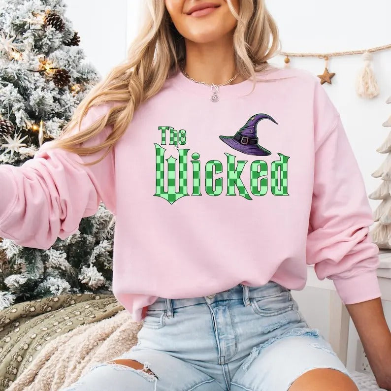 The Wicked Elphaba T-shirt, Wicked Change For Good Sweatshirt, Defy Gravity Broomstick Magic Wand Hoodie, Wizard Of Oz Movie T-shirt