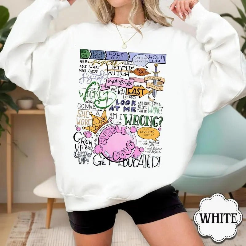 The Wicked Witch of the East Bro Sweatshirt, Hoodie, T-Shirt, Her Sister Was A Witch Crewneck, Wizard Movie Fan Shirt,Musical Fan Gift, Wicked Movie Gift