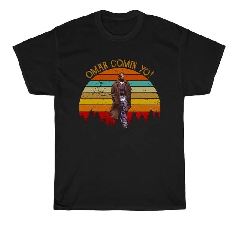 The Wire Omar Comin Yo! TV Show Black T-shirt, Movie Shirt