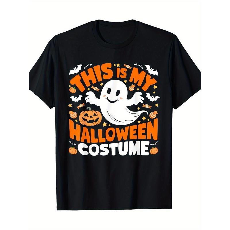 This is my Halloween costume cute funny ghost pumpkin T-shirt Made in USA