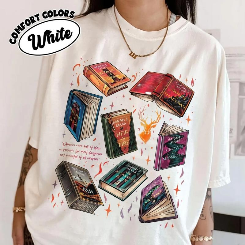 Throne Of Glass Series T-Shirt, TOG Series Sweatshirt, Terrasen The Thirteen Tee Shirt, Sarah J Maas Book Shirt, Gift For Book Lover