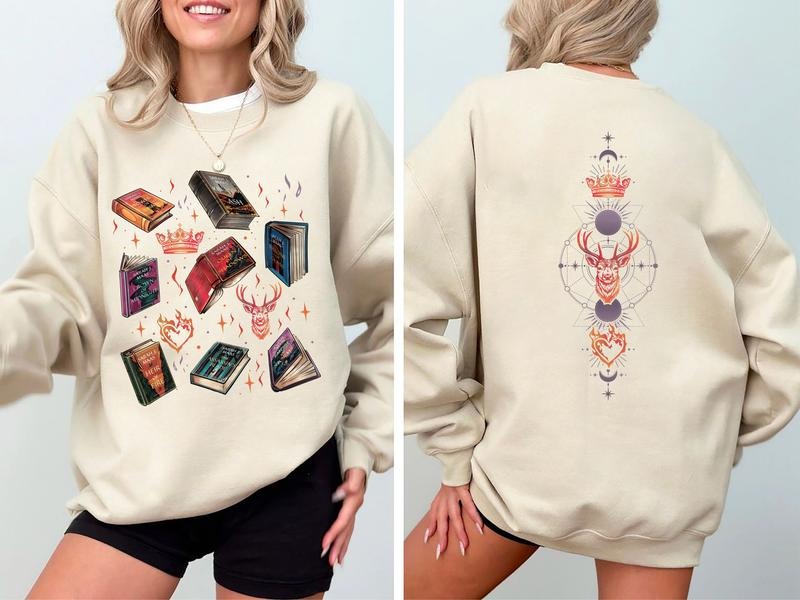 Throne Of Glass Sweatshirt, Booktok Shirt, SJM Merch, TOG Sweatshirt, Kingsflame The Thirteen Sweater, Gift For Book...