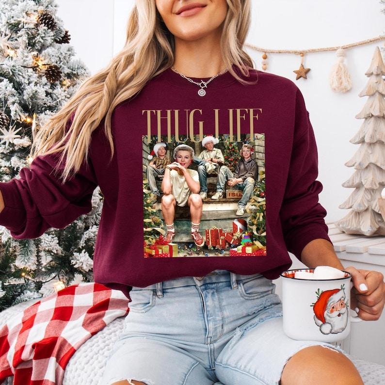 Thug Life White Christmas Movie Sweatshirt, I'm Dreaming Of A White Christmas T-shirt, Xmas Movies 1954 Tee, Merry Xmas Shirt, Columbia Inn