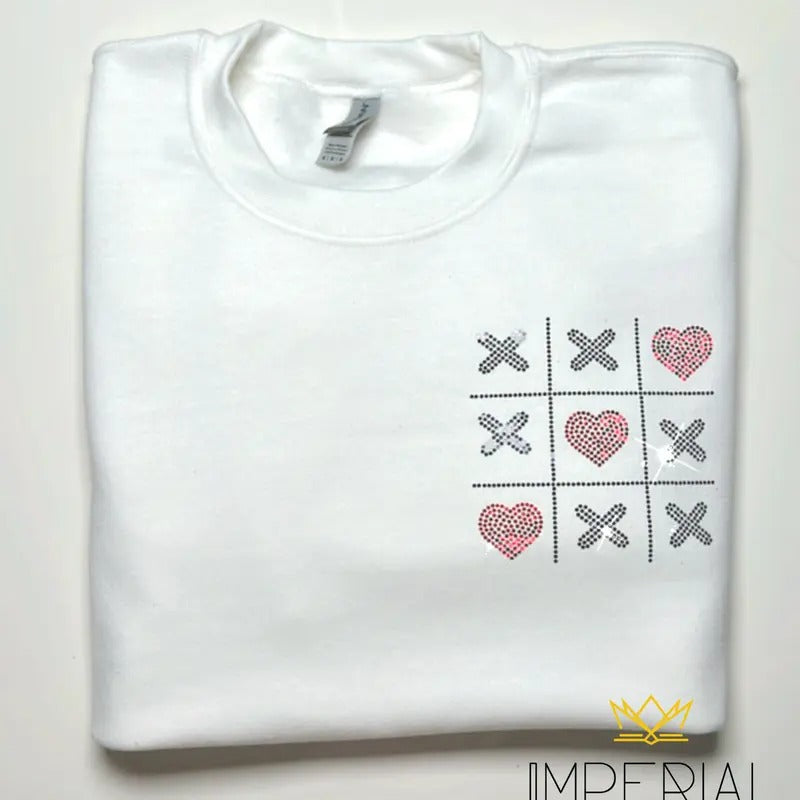 Tic Tac Love BLING Valentines Day T-Shirt, Valentines Day BLING Sweatshirt, Valentines Day SPARKLE Sweatshirt, VDay Sweatshirt