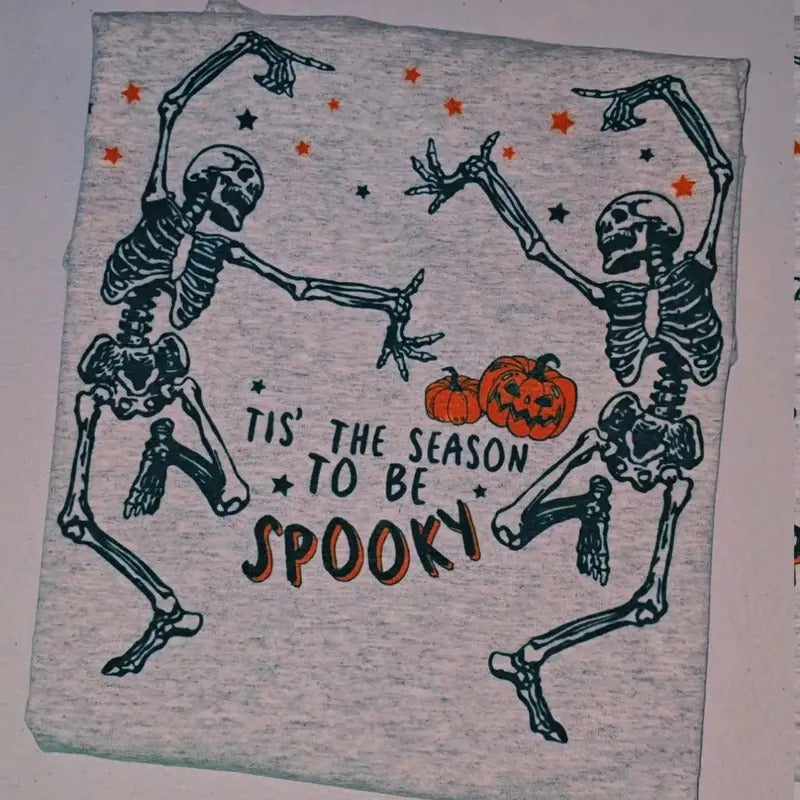 Tis' the season to be spooky Cute Halloween Graphic Tee