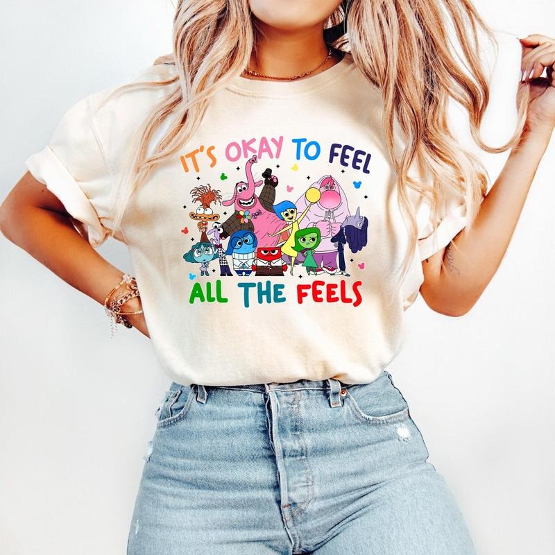 Today I Feel All The Feels Inside Out Shirt, Inside out characters Shirt, Gift for Her, Gift for Him, Gift for Friend...