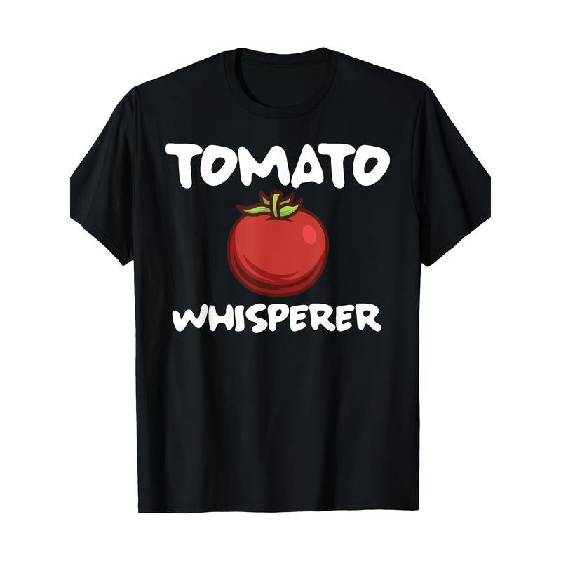 Tomato Whisper Plant Garden Vegan T-Shirt -100% Cotton Made in USA