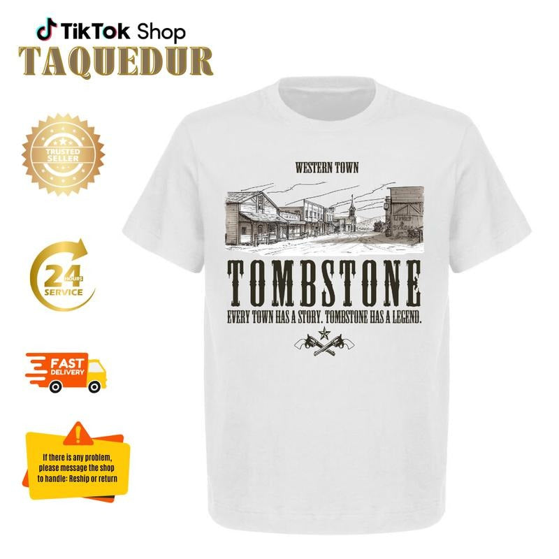 Tombstone AZ Est. 1879 Shirt, Tombstone Doc Holliday Say When Retro Vintage T-Shirt, Doc Holiday Shirt, Say When Shirt, Tombstone Shirt, Western Cowboy Shirt
